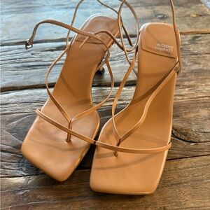 Jeffrey Campbell Fluxx Strappy Sandal - Nude